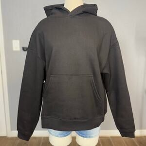 Comfrt Basic Crop Hoodie, Onyx Black, M